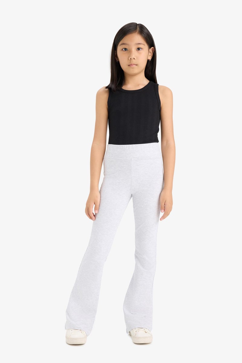 DeFacto Grey Girl Girl Flare Leggings Casual - Image 3